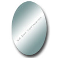 Custom Oval Flat Polish Frameless Wall Mirrors